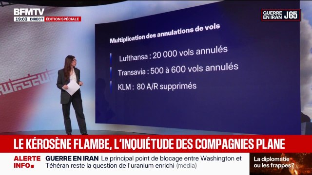 Alors que le prix du kérosène augmente, les compagnies aériennes multiplient les annulations de vols