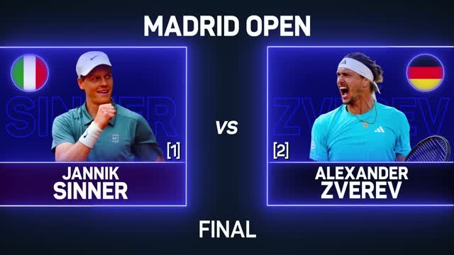 Sinner thumps Zverev in Madrid final to make history
