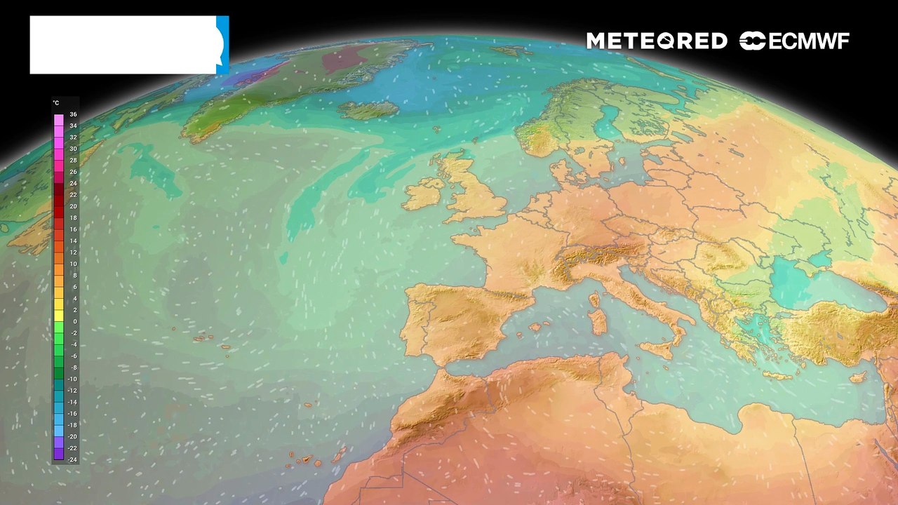 Temperatur-Achterbahn in Europa - die Luftmassen werden mal kälter, mal wärmer