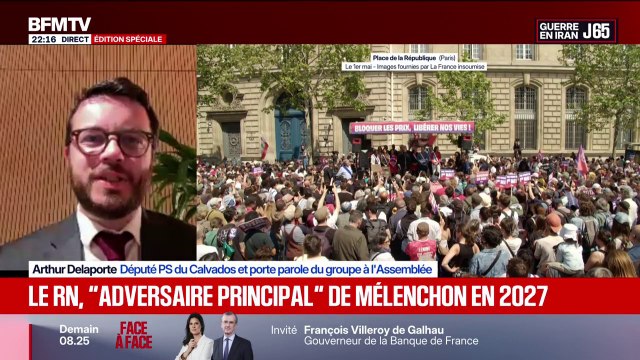 Jean-Luc Mélenchon, candidat pour l'élection présidentielle: Il n'est pas la meilleure des solutions pour battre l'extrême droite , déclare Arthur Delaporte, député PS
