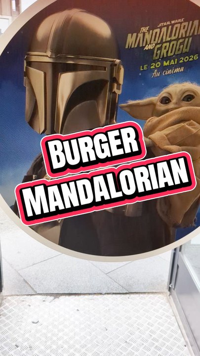 je teste le burger mandalorian Star war