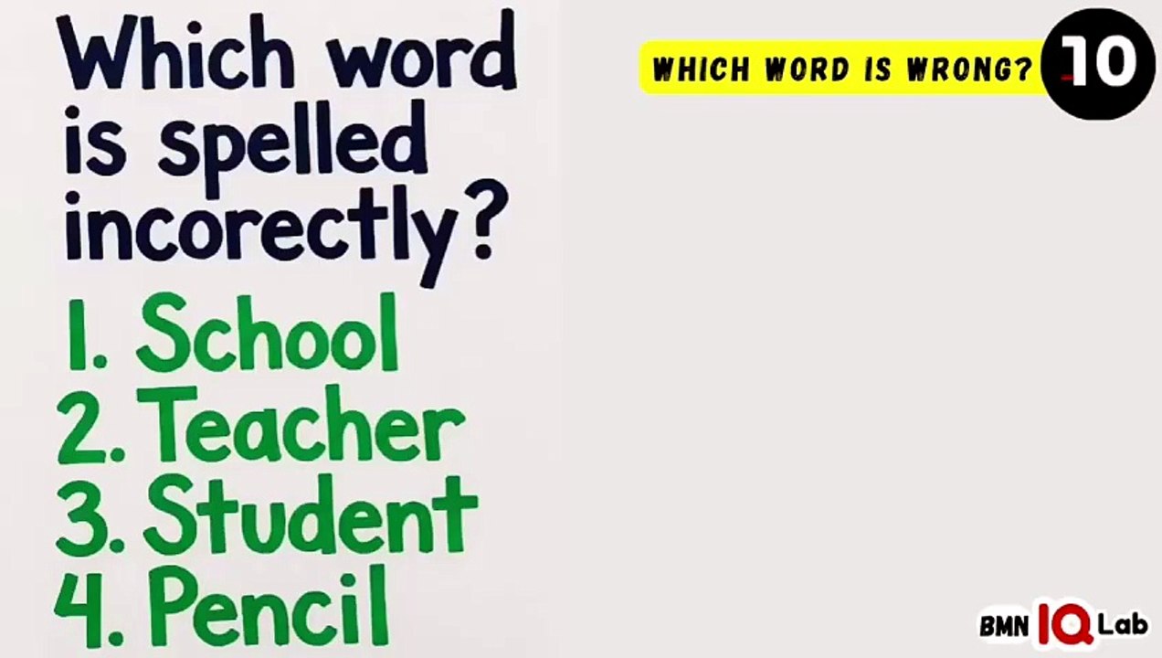 #ViralQuiz 😈🔥 Which word is wrong? ❌️