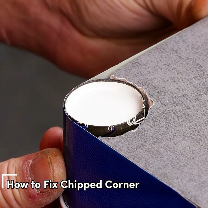 No need to replace the chipped corner, just fix it!