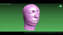 Ponikarovsky: 3DS MAX Practice Polygon Modeling Head Model Video #90 (05-03-2026)