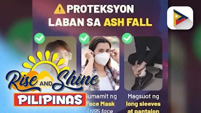 DOH, nagpaalala sa publiko sa mga dapat gawin kapag nakakaranas ng ashfall mula sa Bulkang #Mayon | ulat ni Sheila Natividad