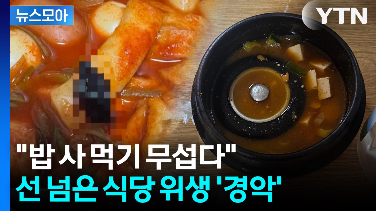 [뉴스모아] 싱크대 뚜껑부터 바퀴벌레까지… 선 넘은 식당 위생 '경악' / YTN