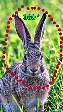 “This Cute Rabbit Can See Almost 360° 😱🐰”#animalfacts #wildlife #shorts