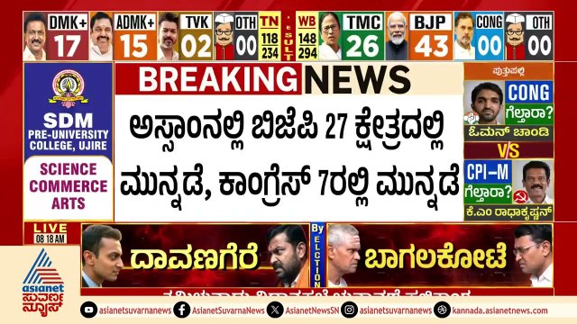 ಕೊಲ್ಕತ್ತಾದ 3 ಮುಸ್ಲಿಂ ಪ್ರಾಬಲ್ಯದ ಕ್ಷೇತ್ರಗಳಲ್ಲಿ TMC ಮುನ್ನಡೆ West Bengal Assembly Elections Results 2026
