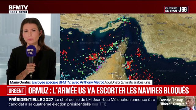 Comment est-ce que la marine américaine va escorter des navires dans le détroit d'Ormuz?