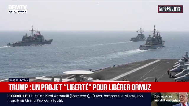 Projet Liberté : les moyens militaires mis en place par Donald Trump pour libérer le détroit d'Ormuz dans le conflit au Moyen-Orient