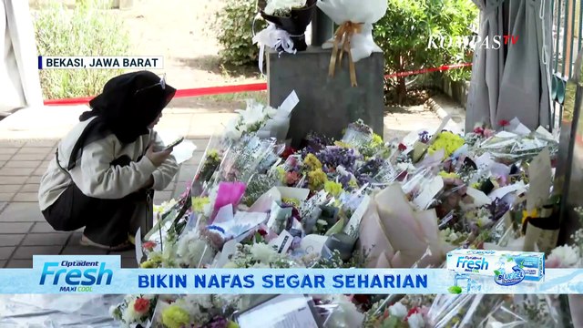 Suasana Duka Masih Terasa di Stasiun Bekasi Timur, Karangan Bunga Masih Terus Berdatangan