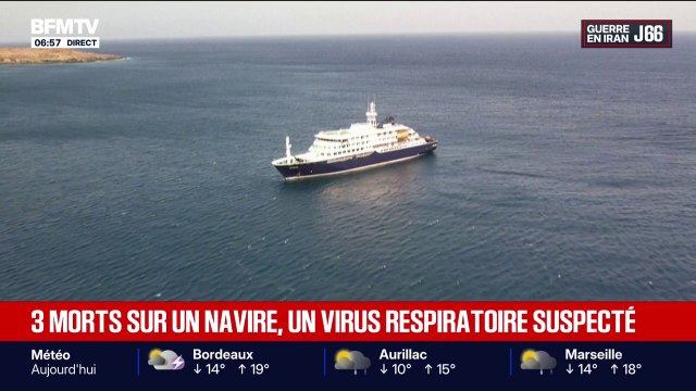 Trois personnes mortes sur un navire de croisière dans l'Atlantique, des décès possiblement liés à un foyer de hantavirus