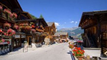 Grimentz Switzerland Scenic Village Walk in the Alps 4K 60fps