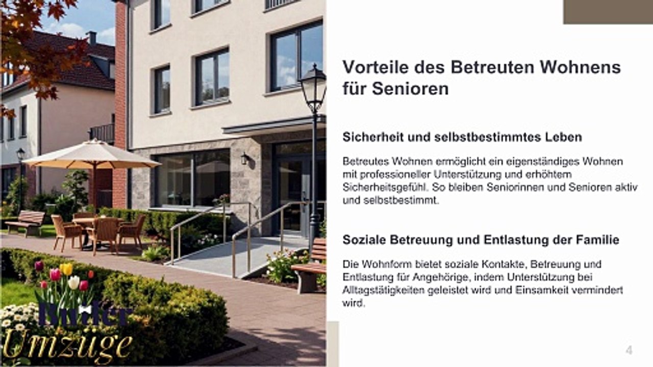 Erfolgreich ins Betreute Wohnen mit BKK Airbus Zuschuss & Butler Umzüge GmbH