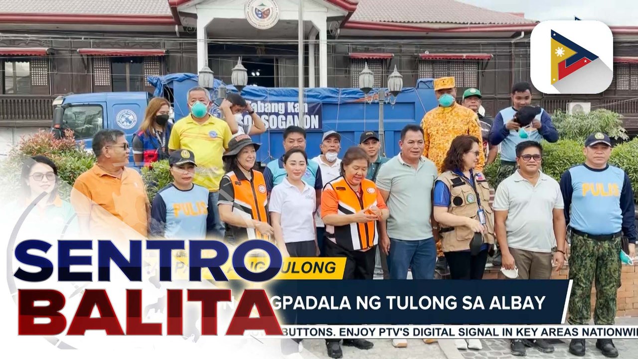 Sorsogon, agad nagpadala ng tulong sa Albay; water and sanitation machine, ipinadala rin | ulat ni Paul Hapin  - Radyo Pilipinas- Albay