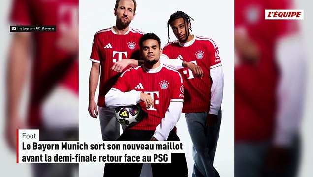Le Bayern Munich dévoile son nouveau maillot, qu'il étrennera face au PSG en Ligue des champions - Foot