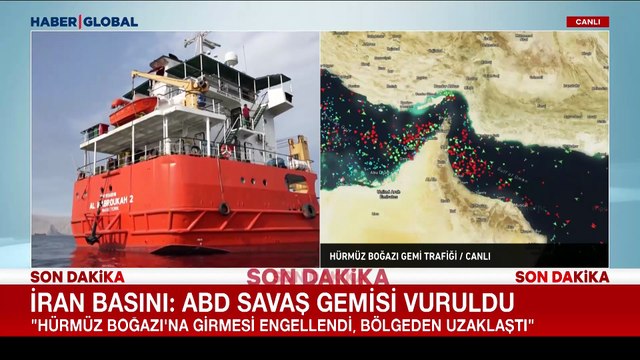 İran basını duyurdu: ABD savaş gemisi 2 füzeyle vuruldu