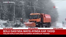 Bolu’da kar yağışı başladı
