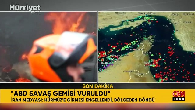 İran basını duyurdu: ABD savaş gemisi vuruldu