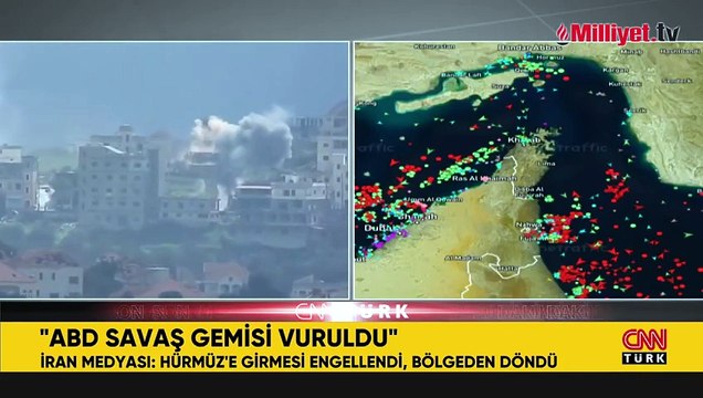 Hürmüz'de sıcak dakikalar! İran medyası: ABD gemisi 2 füzeyle vuruldu