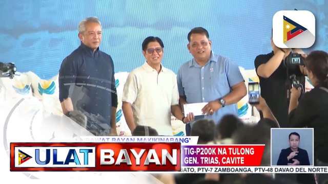 PBBM, namahagi ng tig-P200K na tulong pinansyal sa 33 na Barangay sa General Trias, Cavite | ulat ni Cleizl Pardilla
