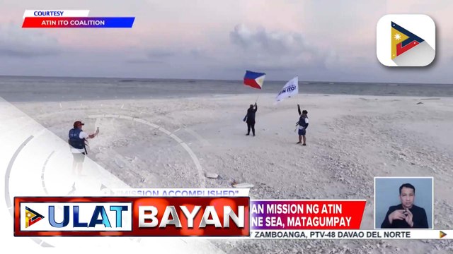 4th civilian mission ng Atin Ito Coalition sa West Philippine Sea, matagumpay | ulat ni Rod Lagusad
