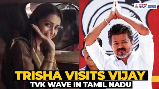 Trisha Visits Vijay’s Residence Amid TVK Surge in Tamil Nadu Results
