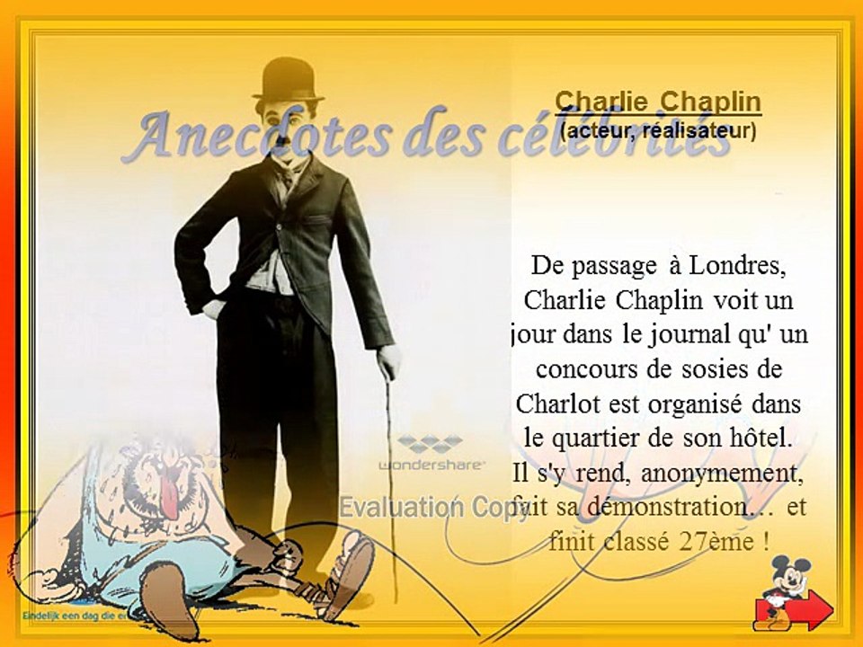 "Anecdotes de célébrités"