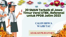 20 SMAN Terbaik di Jawa Timur Versi UTBK, Referensi untuk PPDB Jatim