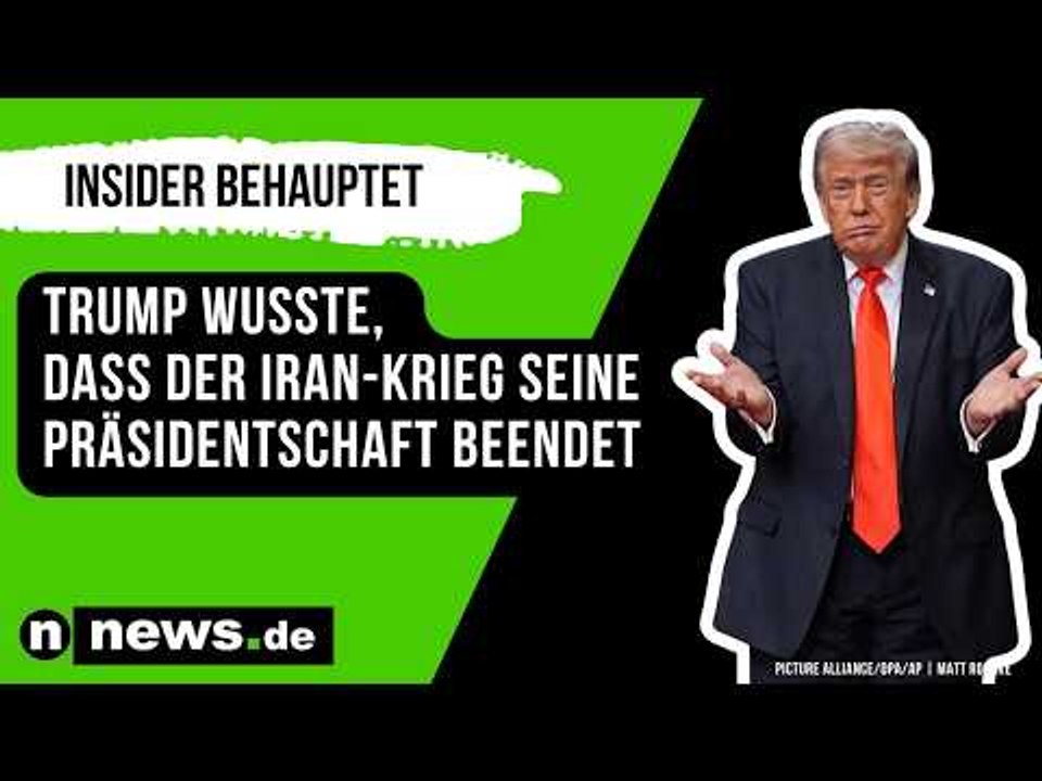 Donald Trump: Insider behauptet - Trump wusste, dass der Iran-Krieg seine Präsidentschaft beendet