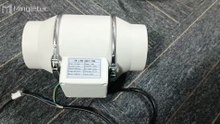 Mingletec 4 inch inline duct fan power test #mingletec #4inch #inlinefan #ductfan #ventilation #manufacturer #factory #kitchen #fyp
