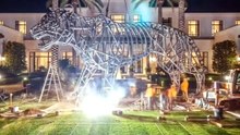 Giant Tiger Topiary Transformation 🌿 | From Frame to Green Masterpiece