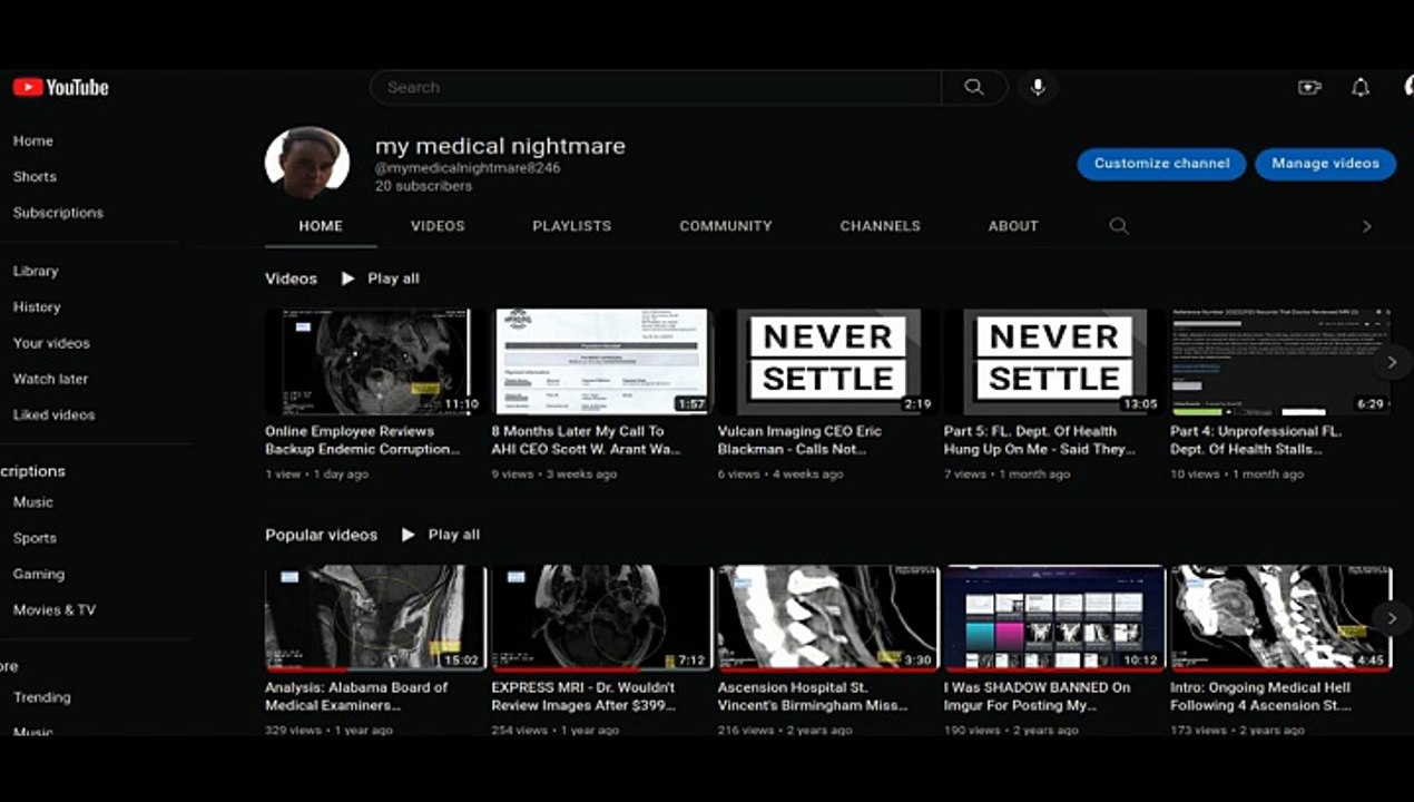 Christ Health (Birmingham) Lobbied To Have Links To Videos Re: Negligence Removed From Google!