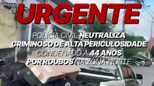 VÍDEO: Suspeito condenado a 44 anos de prisão morre em confronto com a polícia