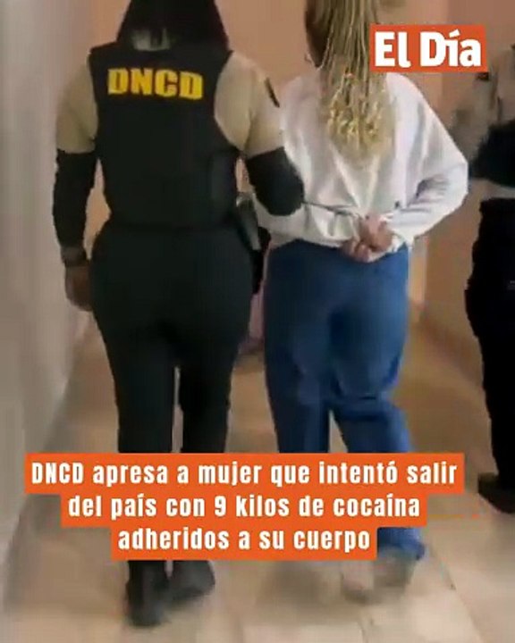 DNCD apresa a mujer que intentó salir del país con 9 kilos de cocaína adheridos a su cuerpo