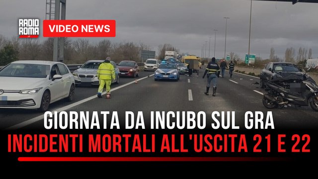 Giornata da incubo sul GRA: incidenti mortali all'uscita 21 e 22
