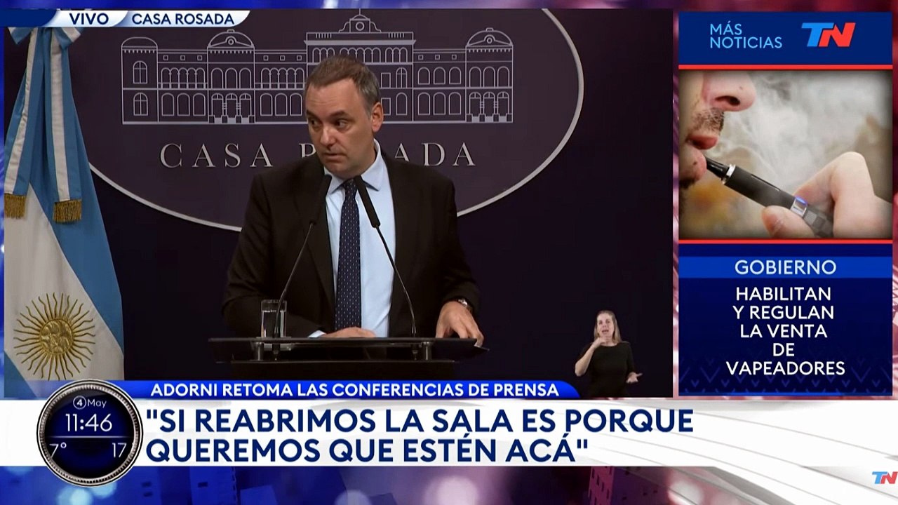 Lo confirmó Adorni: la verdadera razón por la que el Gobierno no dejó entrar a TN a la Casa Rosada