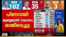 തെരഞ്ഞെടുപ്പിലെ കനത്ത തോൽവിക്ക് പിന്നാലെ മുഖ്യമന്ത്രി പിണറായി വിജയൻ രാജിവച്ചു