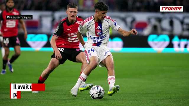Plus de peur que de mal pour le Lyonnais Khalis Merah, sorti sur civière contre Rennes - Foot - Ligue 1 - OL