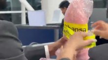 Pavel Talankin's Oscar bubble wrapped