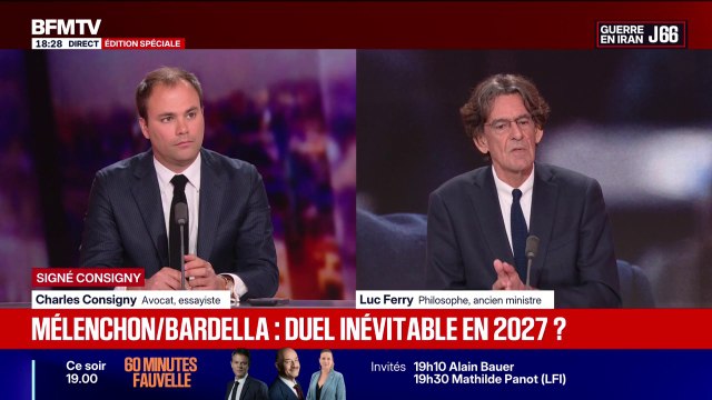 Présidentielle 2027: en cas de duel Mélenchon/Bardella, Luc Ferry, ancien ministre, assure qu'il votera RN sans la moindre hésitation