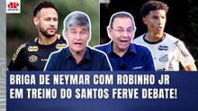 "VOCÊS NÃO ENXERGAM ISSO??? Gente, o NEYMAR..." BRIGA com ROBINHO JR em TREINO DO SANTOS GERA DEBATE!
