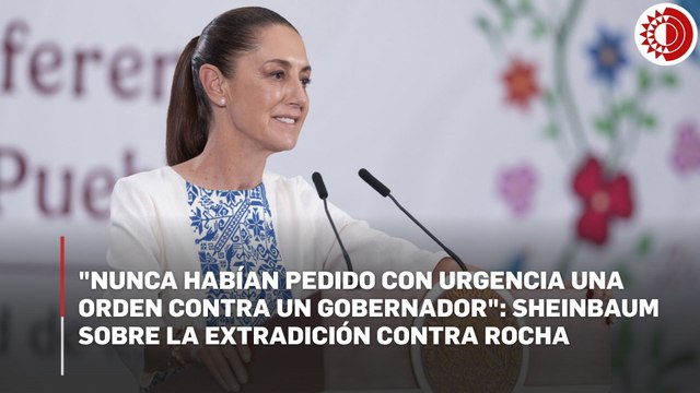 Sheinbaum cuestiona urgencia de EU para detener a Rubén Rocha