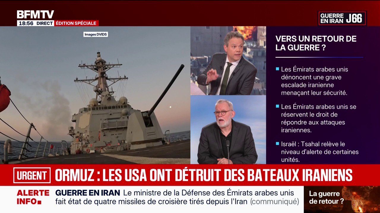 Détroit d'Ormuz: les États-Unis ont détruit plusieurs bateaux iraniens qui avaient attaqué des navires américains