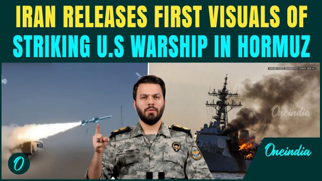 First Visuals: Iran FIRES at U.S Warship Near Hormuz; ASSERTS ‘Full Control’ Over Global Oil Route