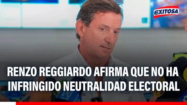 Renzo Reggiardo afirma que no ha infringido la neutralidad electoral como alcalde de Lima al pedir elecciones complementarias
