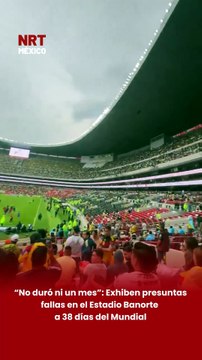 🏟️⚠️ En redes circula un video donde un aficionado asegura que el Estadio Banorte presenta deterioro a menos de un mes de haber sido remodelado. La situación genera polémica a 38 días de la inauguración del Mundial.