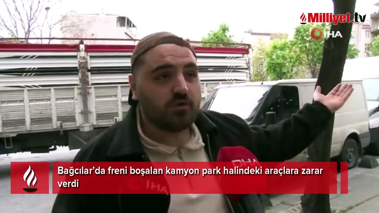 İstanbul Bağcılar'da feci kaza! Freni boşalan kamyon dehşet saçtı