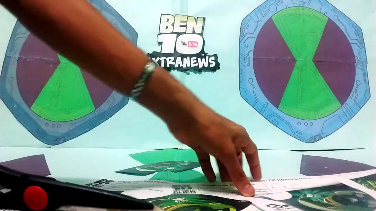 Tutorial- Brinquedos de Papel Ferraduras Galácticas - Ben 10 UA