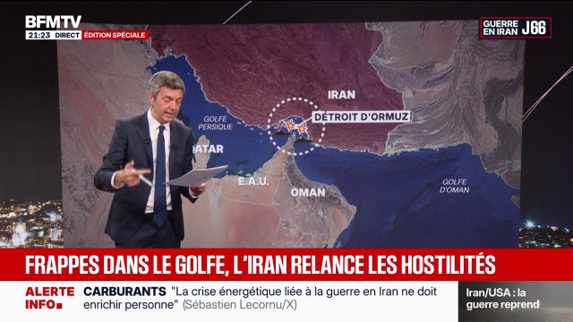 Moyen-Orient: l'Iran relance les hostilités avec des frappes dans le détroit d'Ormuz et le Golfe